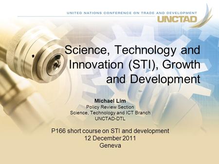 Science, Technology and Innovation (STI), Growth and Development