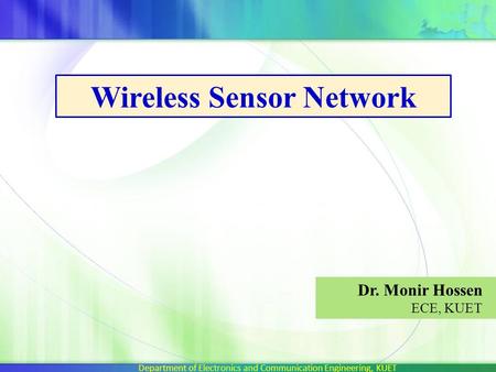 Wireless Sensor Network