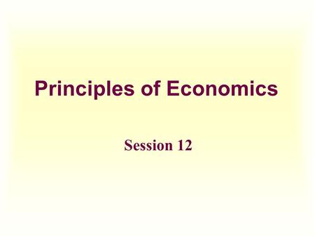 Principles of Economics