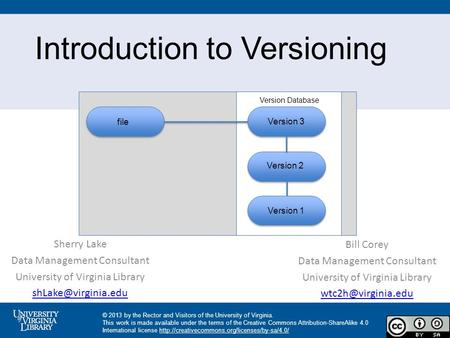 Introduction to Versioning