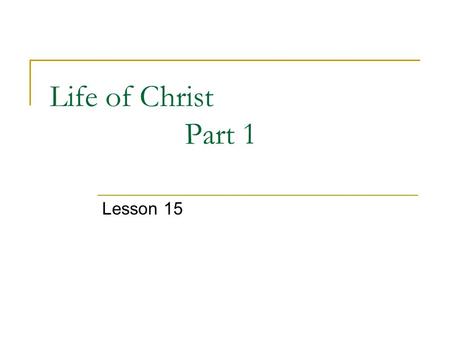 Life of Christ Part 1 Lesson 15. Matthew 13:1-23  1 That day Jesus went out of the house and was sitting by the sea. 2 And large crowds gathered to.