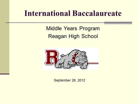 International Baccalaureate