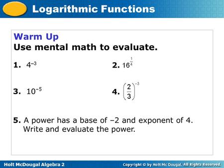 Use mental math to evaluate.