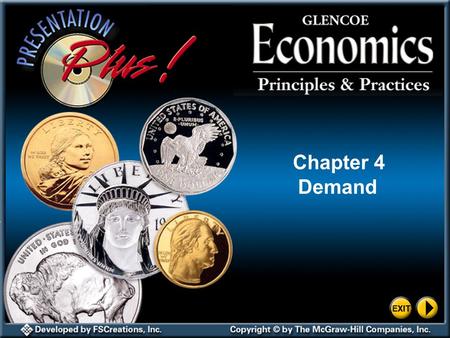 Chapter 4 Demand Contents CHAPTER INTRODUCTION SECTION 1What Is Demand? SECTION 2Factors Affecting Demand SECTION 3Elasticity of Demand CHAPTER SUMMARY.