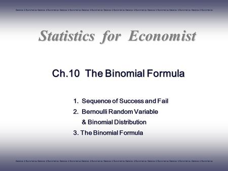 Statistics & Econometrics Statistics & Econometrics Statistics & Econometrics Statistics & Econometrics Statistics & Econometrics Statistics & Econometrics.