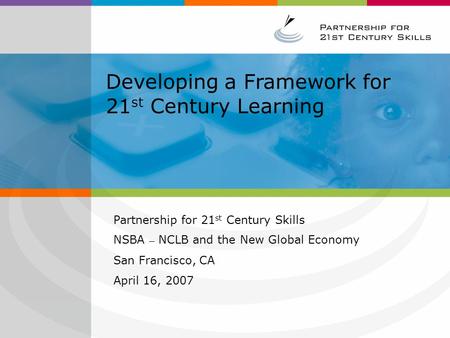 A New Vision for 21 st Century Education [Insert Presenter Name] [Insert Presenter Title & Company] [Insert Event Name] [Insert Date] PLEASE NOTE: This.