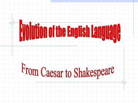 Summary Slide First Invasions The Beginning of English Viking Invasions Middle English The Great Vowel Shift Modern English.