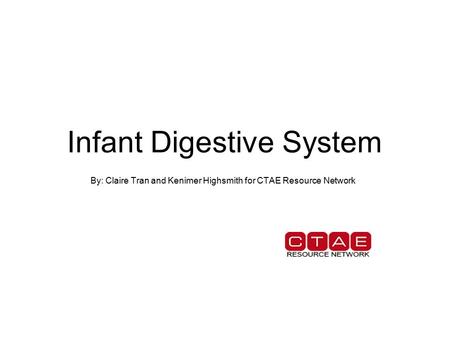 Infant Digestive System