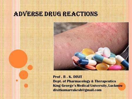 ADVERSE DRUG REACTIONS