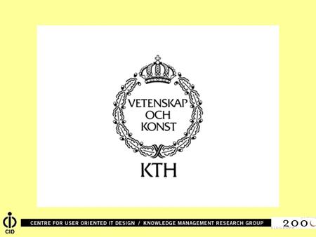 The Garden of Knowledge as a Knowledge Manifold Speaker: Ambjörn Naeve Affiliation: Centre for user-oriented IT-Design (CID) Dept. of Numerical Analysis.