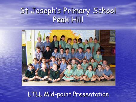 St Joseph’s Primary School Peak Hill