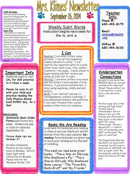 Café Strategy We have been reviewing several strategies that we have learned such as identifying important parts of a book, where to begin reading and.