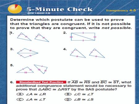 Isosceles Triangles Sec: 4.6 Sol: G.5. Isosceles Triangles Sec: 4.6 Sol: G.5.