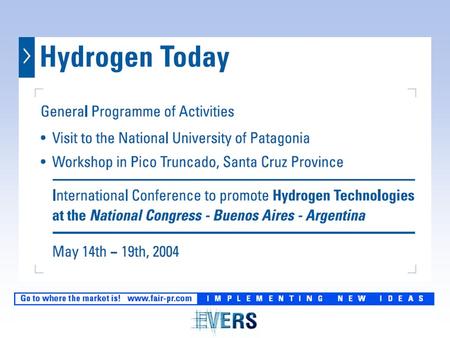 Contents: Welcome to our Hydrogen Village! Still on Probation or Ready for Take-Off? Implementation Time of New Products Not Technical Possibilities but.