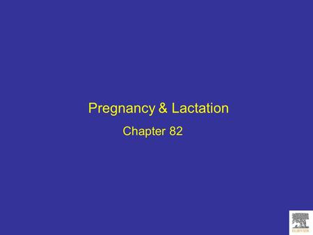 Pregnancy & Lactation Chapter 82.