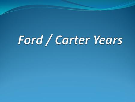 The Ford Years: 1974 - 1977 - The Pardon of Nixon: - The Pardon of Nixon: President Ford granted former President Nixon a full pardon of offenses - the.