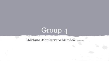 Group 4 ¡Adriana Macieirrrra Mitchell! and Nora. 2 Dramatic Monologue ● Monologue: a long speech by a character ● Dramatic monologue: a monologue set.