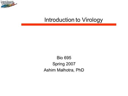 Introduction to Virology