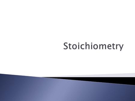  All stoichiometry problems start with a balanced equation.  You must check for this!  If it is not balanced, BALANCE IT!