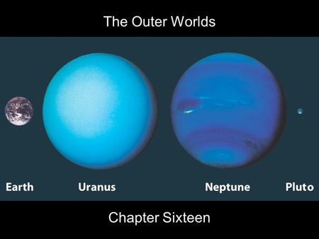 The Outer Worlds Chapter Sixteen. Guiding Questions 1.How did Uranus and Neptune come to be discovered? 2.What gives Uranus its distinctive greenish-blue.