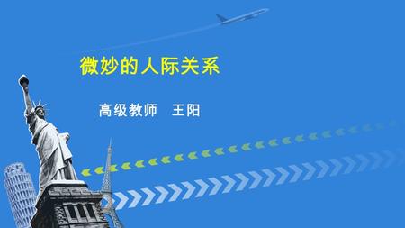 微妙的人际关系 高级教师 王阳. What is the probable relationship between the two speakers? Waiter and customer. A B C Husband and wife. Doctor and patient.