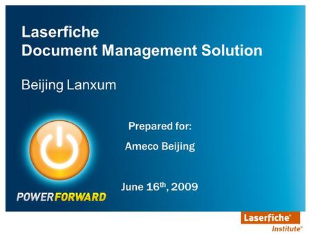 Laserfiche Document Management Solution Beijing Lanxum