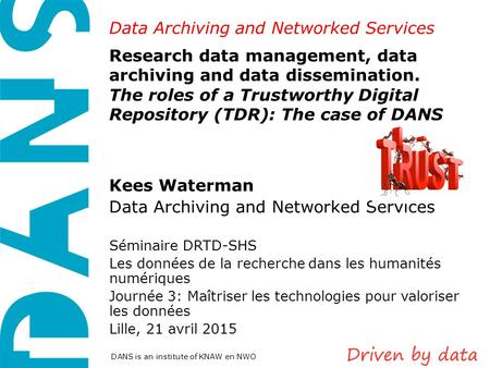 Data Archiving and Networked Services