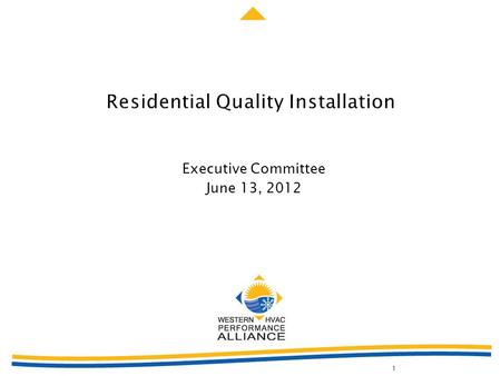 Executive Committee June 13, 2012 1. 2  Five Meetings since July 2011  Committee Membership ◦ Jeff Henning - Chair ◦ Chris Ganimian (consultant) ◦ Buck.