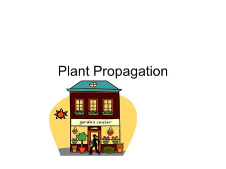 Plant Propagation.