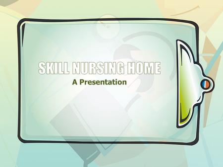 A Presentation. Table of Contents Reimbursement by Medicare and Medicaid Restores patients to previous level of functioning Recovering patient population.