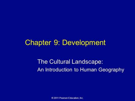 The Cultural Landscape: An Introduction to Human Geography