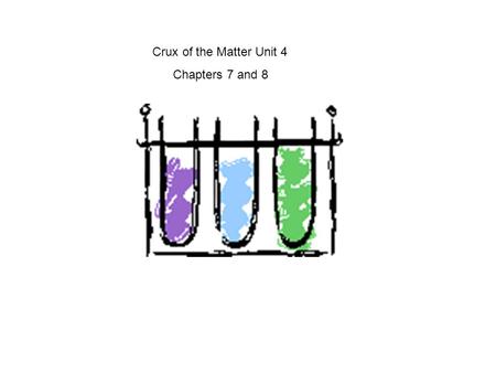 Crux of the Matter Unit 4 Chapters 7 and 8.