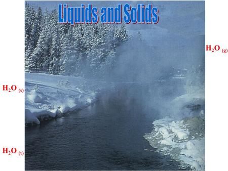 H 2 O (s) H 2 O (  ) H 2 O (g). A-B = Solid ice, temperature is increasing. Particles gain kinetic energy, vibration of particles increases. Heating.