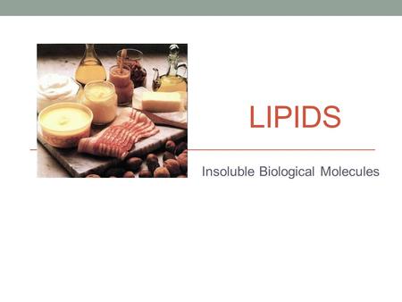 Insoluble Biological Molecules