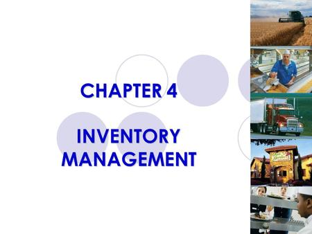 CHAPTER 4 INVENTORY MANAGEMENT