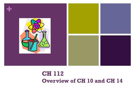 + CH 112 Overview of CH 10 and CH 14. + During exercise, the muscles use ATP to contract. ATP runs out pretty quickly but can be replenished rapidly by.