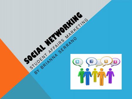 SOCIAL NETWORKING STUDENT AFFAIRS MARKETING BY BRIANNA SERRANO.