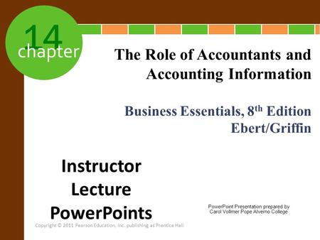 Instructor Lecture PowerPoints