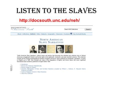 Listen to the Slaves