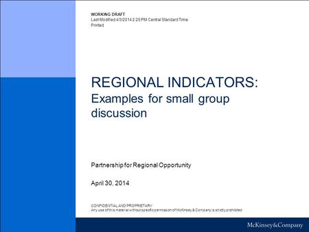 Like most best practice regional indicators San Diego’s are organized into categories 4 overall categories, 20 metrics to describe & measure those categories.