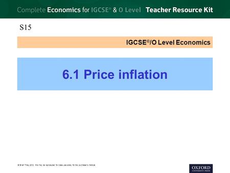 IGCSE®/O Level Economics