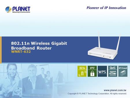 802.11n Wireless Gigabit Broadband Router WNRT-632 Icon5Icon4Icon3Icon2Icon1.