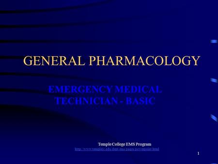 EMERGENCY MEDICAL TECHNICIAN - BASIC