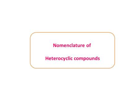 Heterocyclic compounds