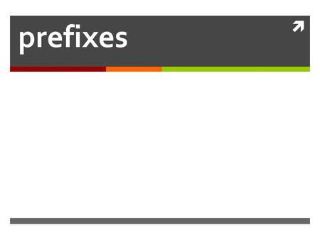  prefixes. ambi - both  ambiguous: understood two or “both” ways  ambidextrous: using both hand with equal ease  ambivalent: both liking and hating.