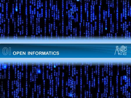 1.stránka 1. 2 Czech Technical University in Prague International Computer Science Program Faculty of Electrical Engineering OPEN INFORMATICS bachelor.