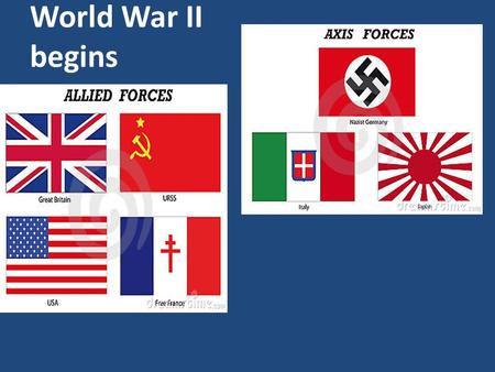 World War II begins. “dress rehearsal” – Guernica Massacre During the Spanish civil war, Francisco Franco (Spanish fascist leader) agrees to allow Germany.