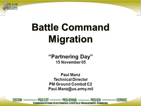 Battle Command Migration