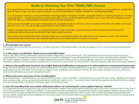 3. Where is the qualification located in the English National Qualifications Framework or in other national or international frameworks? These are official.