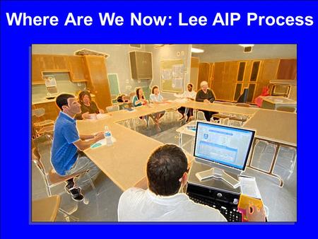 Where Are We Now: Lee AIP Process. We asked ourselves: What interventions were effective? What interventions worked? How do we know? Why or Why not? (implementation,